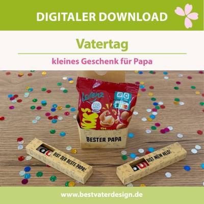 Geschenk für Väter – Vatertag & Herrentag – Männergeschenk DIY Vorlage