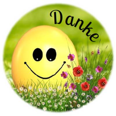 Digitale Sticker Vorlage: Danke | 24 runde Etiketten (4cm) | Für Avery L3415 oder Motivstanzer zum Ausdrucken