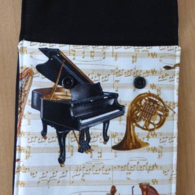 Flötentasche, Tasche für Sopranflöte, Schlägeltasche, Stimmhammertasche, Klavier Tuning Kit Aufbewahrung, Unikat 