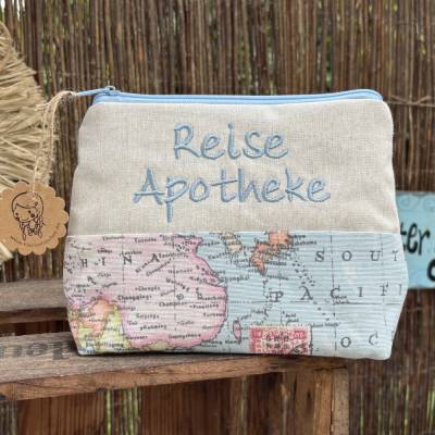 Große Reise-Apotheke  // Notfalltasche // Kulturbeutel // Universaltasche // Reiseapotheke XL