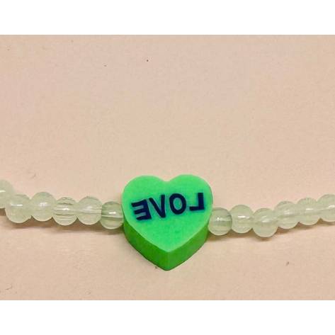 Glow in the Dark Armband personalisiert – Leuchtendes Namensarmband mit Wunschtext, handgemacht in Deutschland Bild 5