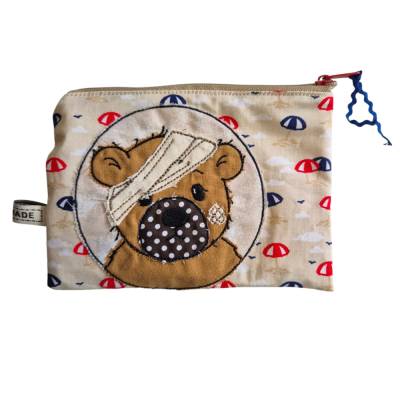 Kleine Pflastertasche, SOS-Tasche, Mini Reiseapotheke, Erste-Hilfe Tasche Bärchen