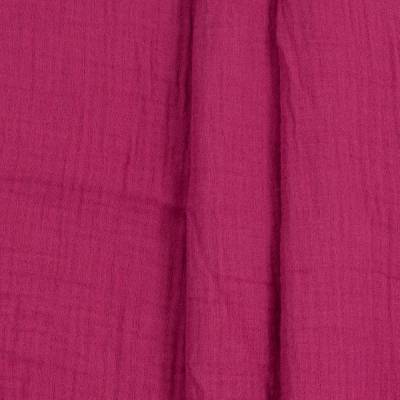 Double Gauze (Musselin) uni fuchsia