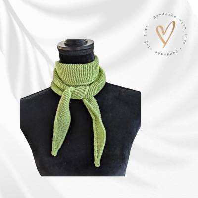 Sophie Schal * Kleiner Strickschal * Handgefertigtes Geschenk * Gestricktes Halstuch * Baumwolle/Acryl