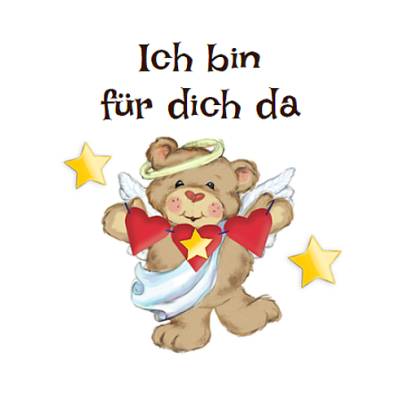 Digitale Sticker Vorlage: Schutzengel | 24 runde Etiketten (4cm) | Für Avery L3415 oder Motivstanzer zum Ausdrucken