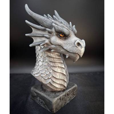 Büste - Eisen Drache