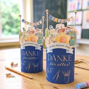 Duplo Banderole Abschied Schule PDF Druckvorlage, Geschenk für Lehrer Lehrerin zum Schuljahresende Ferienbeginn