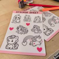 Magische Ausmal-Sticker 