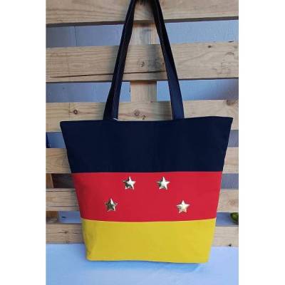 „Vier-Sterne-Edition“  - Shopper aus Dekostoff, Schultertasche, Umhängetasche