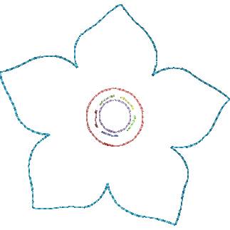 Stickdatei Deko Blume Bild 6