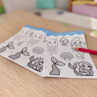 Magische Ausmal-Sticker 