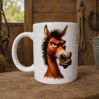 Lustige Tierarzt Tasse – Geschenk für Tierärztin, Spruch Pferd, hochwertige Keramiktasse, Handmade