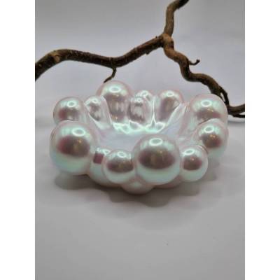 Deko Schale/Teelichthalter Bubble Moonstone Rosa