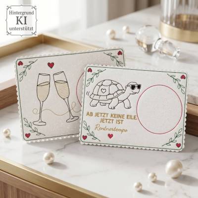 Stickdateien goldene Zeiten – 34 Motive Ruhestand Rente ab 10x10 cm | 65 Dateien