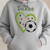 Stickdatei Fußball mit  Herz Set 517 Ball / Fussball