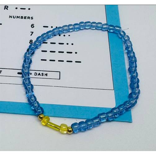 Morsecode Armband personalisiert – Geheimschrift Schmuck mit Initialen & Wunschtext – y2k boho Geschenk Bild 3