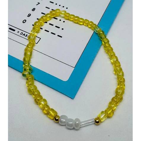 Morsecode Armband personalisiert – Geheimschrift Schmuck mit Initialen & Wunschtext – y2k boho Geschenk Bild 5