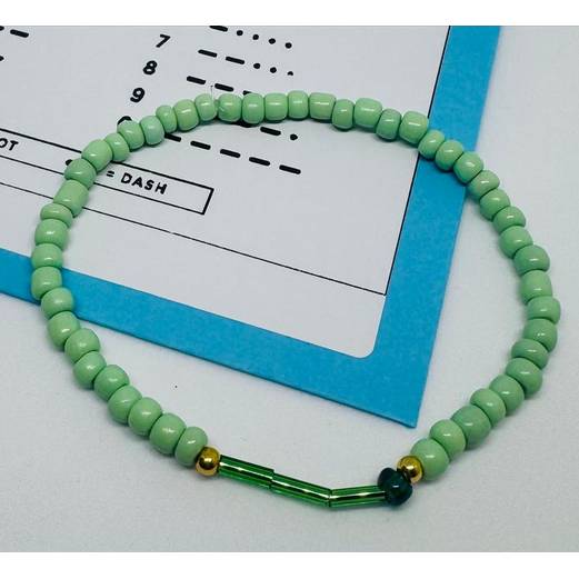 Morsecode Armband personalisiert – Geheimschrift Schmuck mit Initialen & Wunschtext – y2k boho Geschenk Bild 7