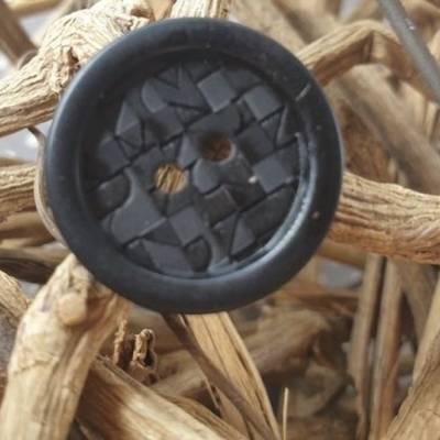 Knopf 11mm Polyester Muster/Grafik Schwarz