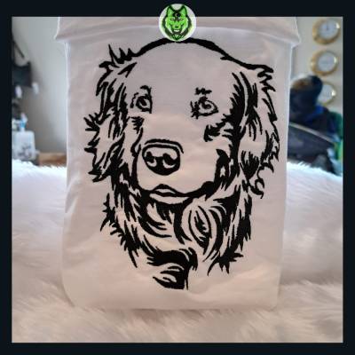 DreamEmbroid Golden Retriever Stickdatei – detailreiches Stickmotiv für Stickmaschinen aller gängigen Marken