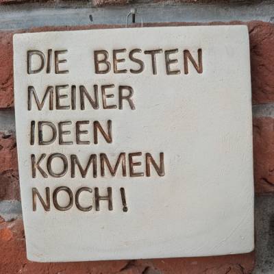 Fliese "Die besten Ideen"