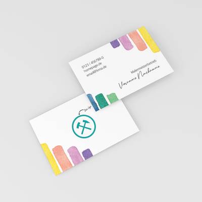 100/250/500 personalisiertes Visitenkarten mit Logo | Künstler Maler Kreative Unternehmen