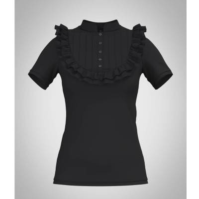 kuro lolita Damen Shirt Tenshi | monochrome schwarz | elegant formal | classic victorian