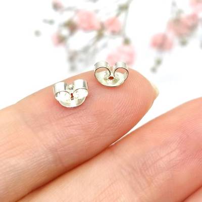 Ohrmuttern aus Sterlingsilber 925 Schmetterlingsverschlüsse für Ohrstecker