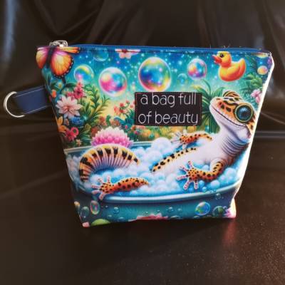 Washbag "Gekko" Kosmetiktasche, groß un vielseitig