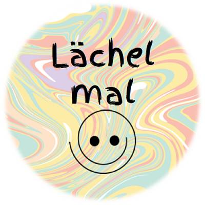 Digitale Sticker Vorlage: Alles wird gut | 24 runde Etiketten (4cm) | Für Avery 40-RND oder Motivstanzer zum Ausdrucken