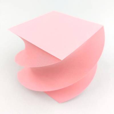 Abreißblock, rosa, Notizblock, gedreht,