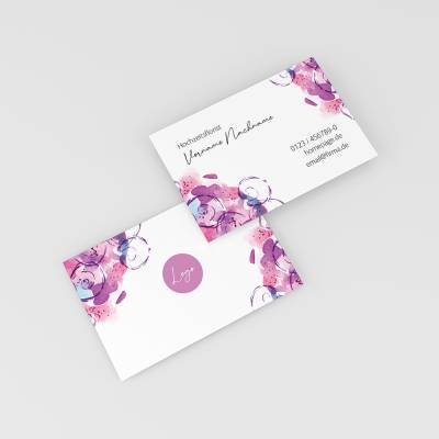 100/250/500 personalisiertes Visitenkarten mit Logo | Hochzeit Florist Kreative Unternehmen