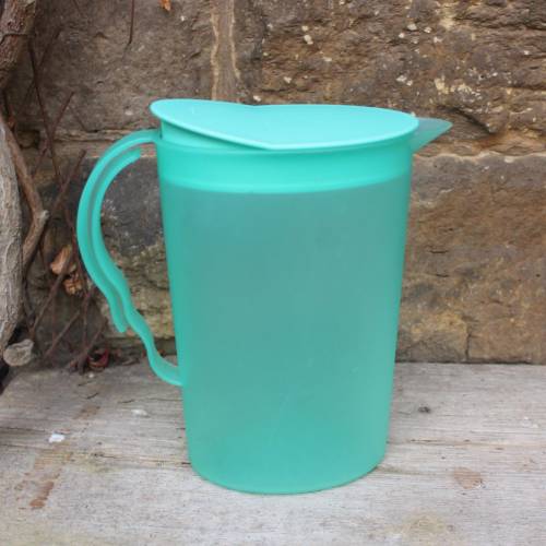 Tupperware Junge Welle Kanne  2 l Hellblau Saftkanne Tupper Vintage