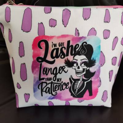 Washbag "Drops" – Stylische Kosmetiktasche & Kulturbeutel aus Polyester, abwaschbar