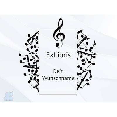 Exlibris Stempel - Ex Libris Stempel - Stempel Musik - Exlibris Stempel musikalisch No.exl-10371