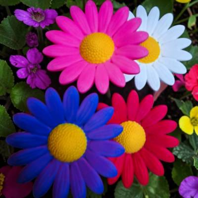 3D-gedruckte Margerite/Gänseblümchen/Gerbera als Pflanzenstecker – individuelle Blumen-Deko aus PLA