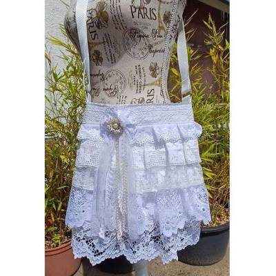 Crossbag „Boho Bride Lace“, Schultertasche, Umhängetasche
