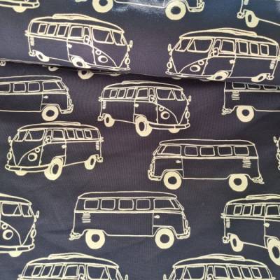 French Terry Bus Blau