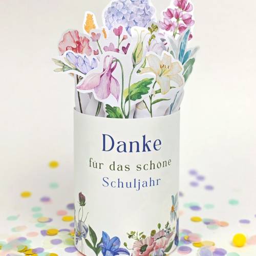 Duplo Banderole Danke fürs schöne Schuljahr PDF Druckvorlage, Abschiedsgeschenk für Lehrer Lehrerin Grundschule