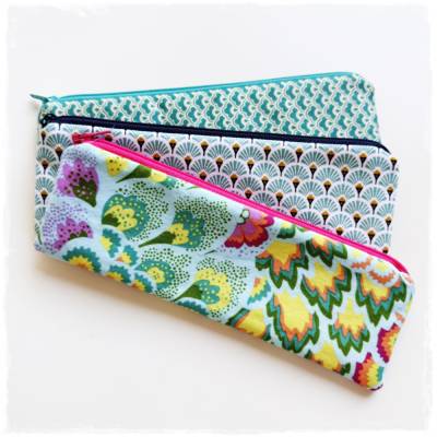3 StifteMäppchen * Ideal für die Handtasche * Federmäppchen * Stifteetui