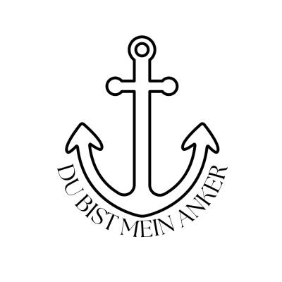 Du bist mein Anker PNG SVG Datei - Download Plotterdatei - svg png Datei - Nordsee Ostsee Meer See Nautical Anker 