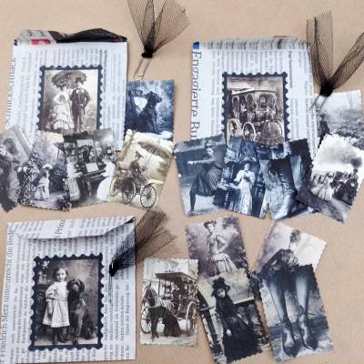 Viktorianische Zeit Set für Junk Journal Sammeln Verschenken Neu