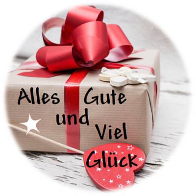 Digitale Sticker Vorlage: Alles Gute 24 runde Etiketten (4cm) | Für Avery L3415 oder Motivstanzer zum Ausdrucken