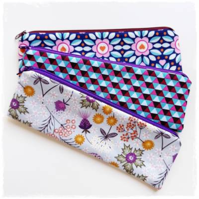 3 StifteMäppchen * Ideal für die Handtasche * Federmäppchen * Stifteetui