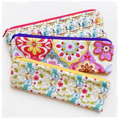 3 StifteMäppchen * Ideal für die Handtasche * Federmäppchen * Stifteetui
