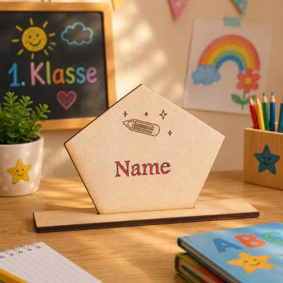 Namensschild zur Einschulung – personalisiert