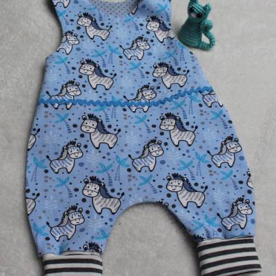 Süße Strampelhose *kleines Zebra*   Gr. 50/56 bis 74/80 machbar, genderneutral