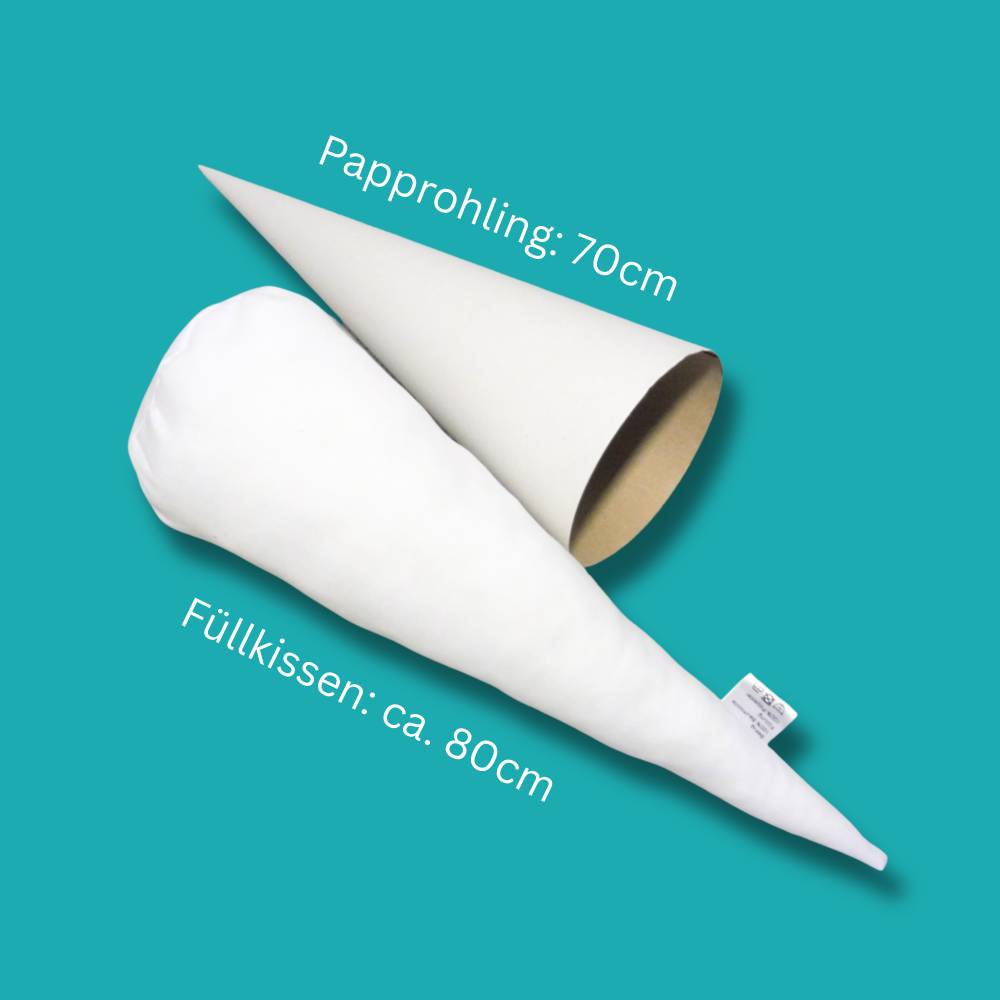 DIY Bastelset für Schultüte Papprohling und Kisseninlett