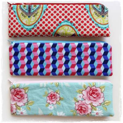 3 StifteMäppchen * Ideal für die Handtasche * Federmäppchen * Stifteetui