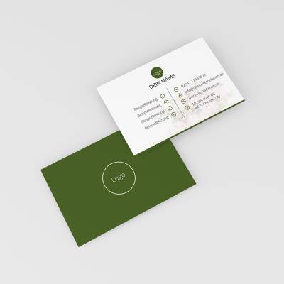 100/250/500 personalisiertes Visitenkarten mit Logo | Blumen Florist Unternehmen